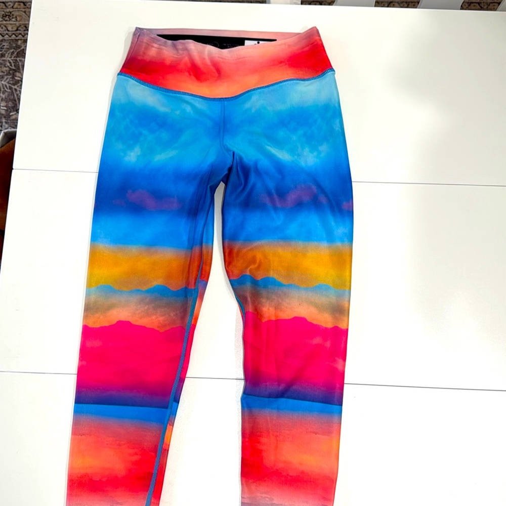 🌈CIMA Activewear rainbow/multicolor, tie-dye hand, dyed special leggings!
